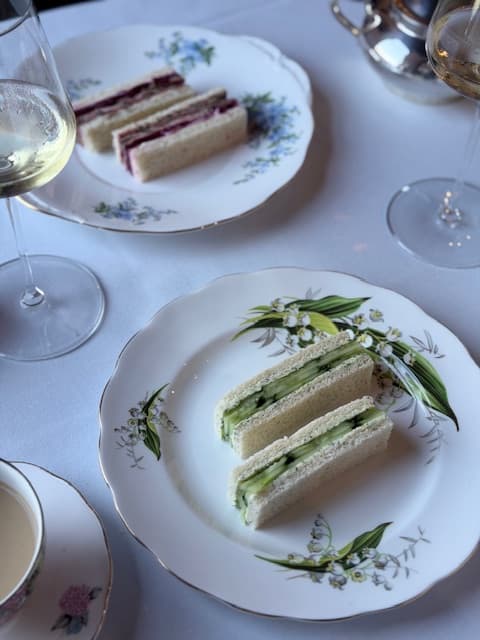High tea selection at Geralds Bar