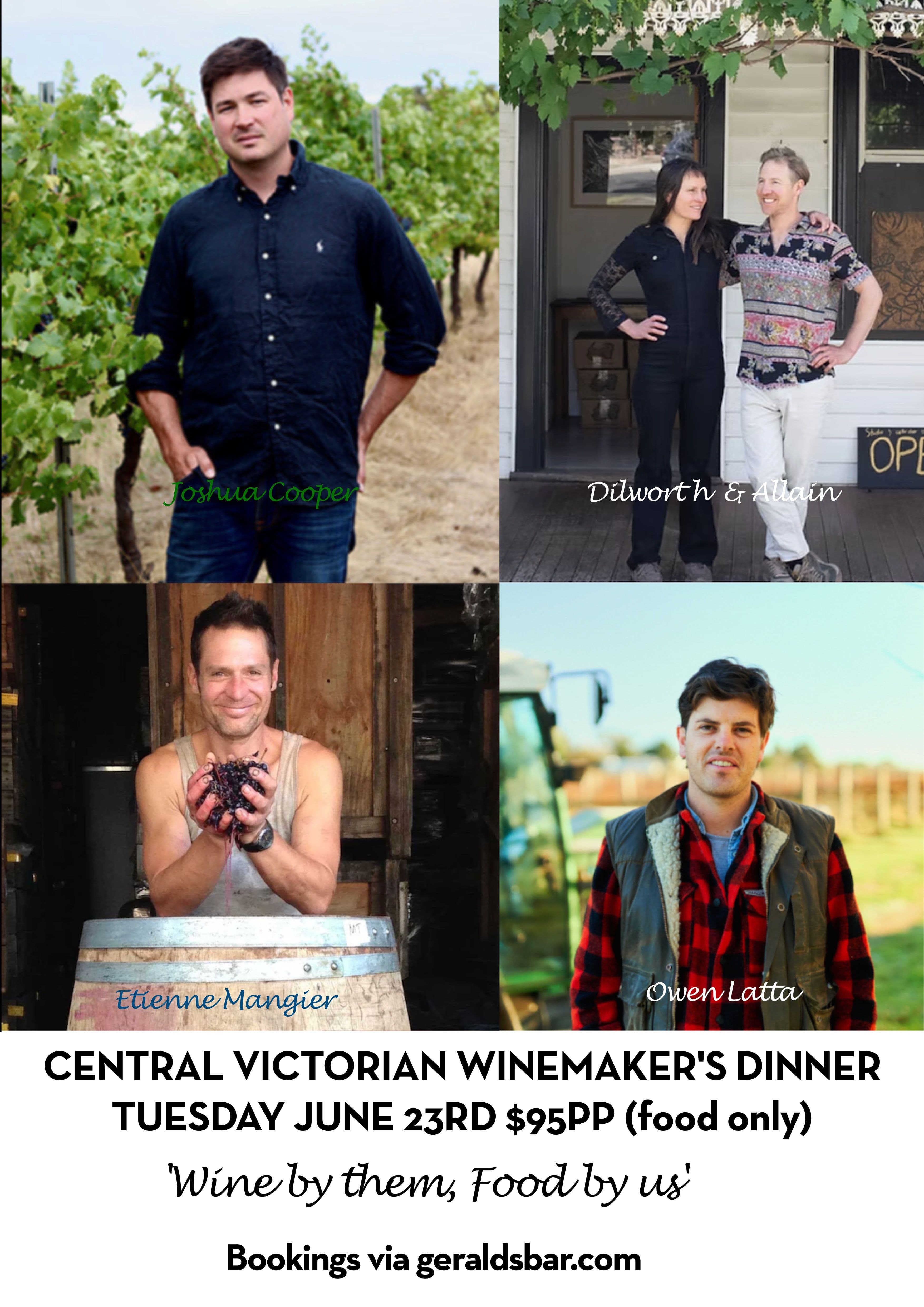 Central Victorian Winemakers' Dinner